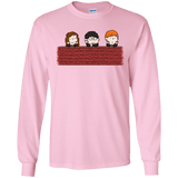 T-Shirts Light Pink / S Brick Wall Men's Long Sleeve T-Shirt