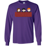 T-Shirts Purple / S Brick Wall Men's Long Sleeve T-Shirt