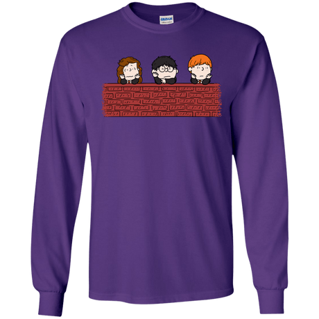 T-Shirts Purple / S Brick Wall Men's Long Sleeve T-Shirt