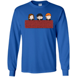 T-Shirts Royal / S Brick Wall Men's Long Sleeve T-Shirt