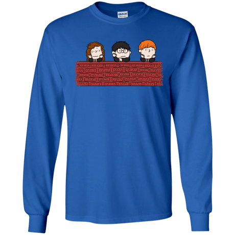 T-Shirts Royal / S Brick Wall Men's Long Sleeve T-Shirt