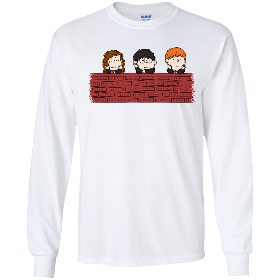 T-Shirts White / S Brick Wall Men's Long Sleeve T-Shirt