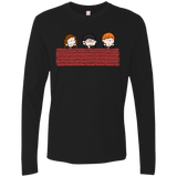 T-Shirts Black / S Brick Wall Men's Premium Long Sleeve