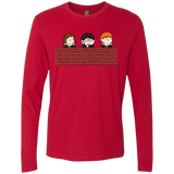 T-Shirts Red / S Brick Wall Men's Premium Long Sleeve