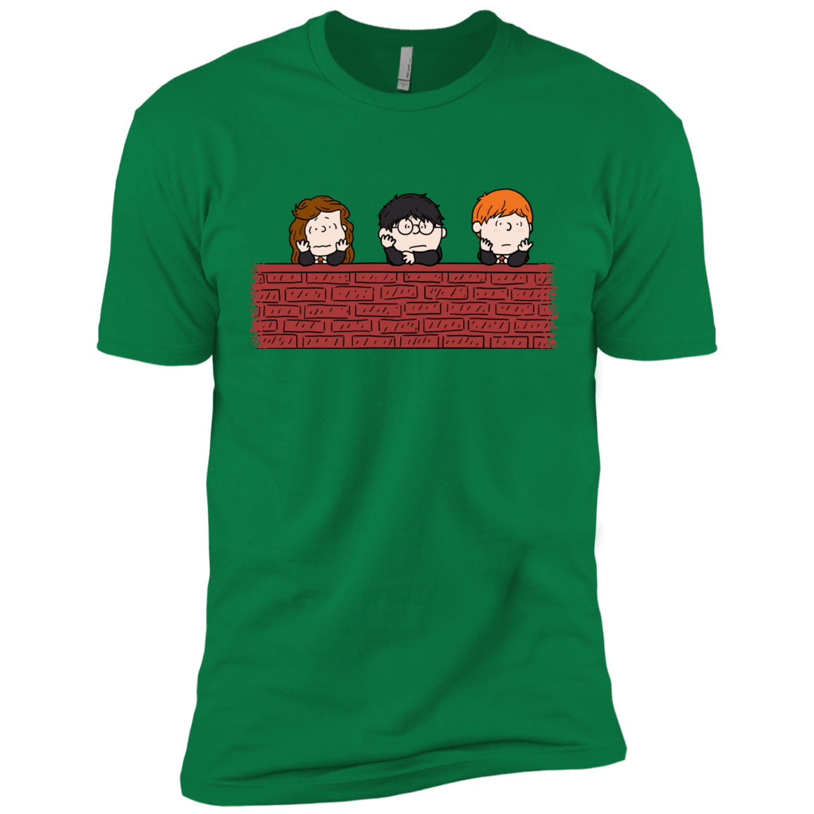 T-Shirts Kelly Green / X-Small Brick Wall Men's Premium T-Shirt