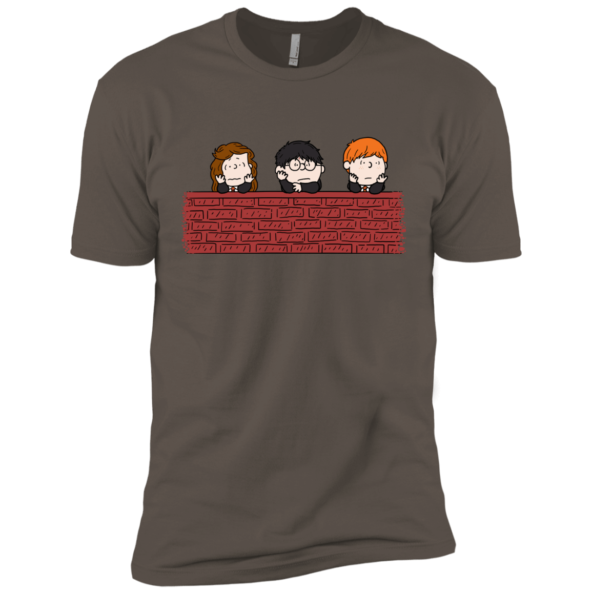 T-Shirts Warm Grey / X-Small Brick Wall Men's Premium T-Shirt