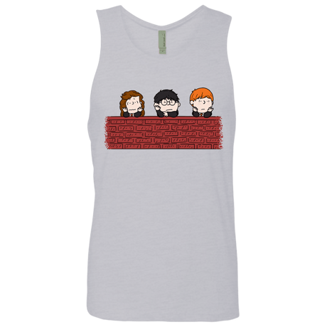 T-Shirts Heather Grey / S Brick Wall Men's Premium Tank Top