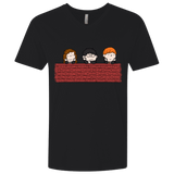 T-Shirts Black / X-Small Brick Wall Men's Premium V-Neck