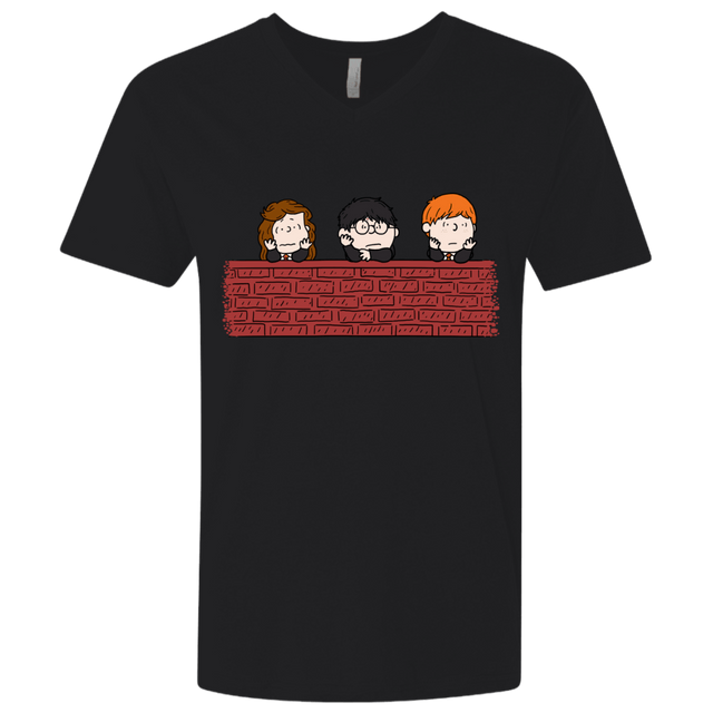 T-Shirts Black / X-Small Brick Wall Men's Premium V-Neck