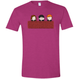 T-Shirts Antique Heliconia / S Brick Wall Men's Semi-Fitted Softstyle