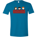 T-Shirts Antique Sapphire / S Brick Wall Men's Semi-Fitted Softstyle