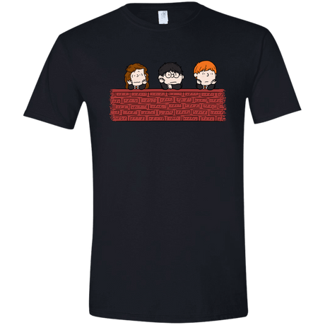 T-Shirts Black / X-Small Brick Wall Men's Semi-Fitted Softstyle