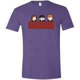 T-Shirts Heather Purple / S Brick Wall Men's Semi-Fitted Softstyle