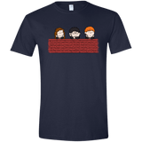 T-Shirts Navy / X-Small Brick Wall Men's Semi-Fitted Softstyle