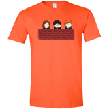 T-Shirts Orange / S Brick Wall Men's Semi-Fitted Softstyle