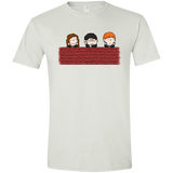 T-Shirts White / X-Small Brick Wall Men's Semi-Fitted Softstyle