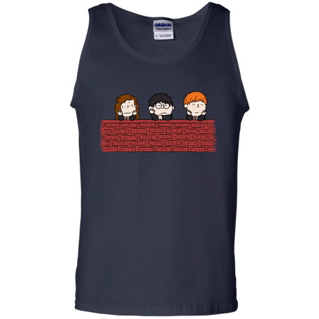 T-Shirts Navy / S Brick Wall Men's Tank Top