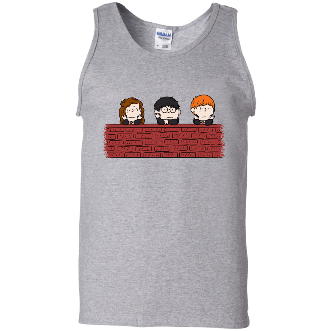 T-Shirts Sport Grey / S Brick Wall Men's Tank Top