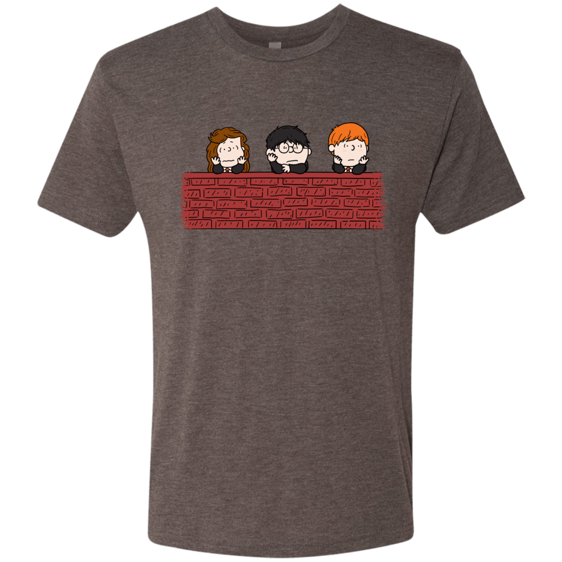 T-Shirts Macchiato / S Brick Wall Men's Triblend T-Shirt