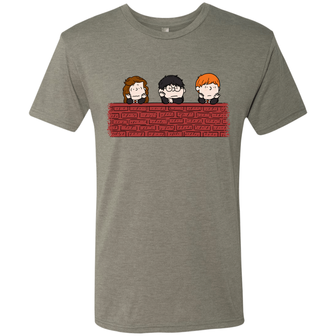 T-Shirts Venetian Grey / S Brick Wall Men's Triblend T-Shirt