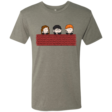 T-Shirts Venetian Grey / S Brick Wall Men's Triblend T-Shirt