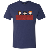 T-Shirts Vintage Navy / S Brick Wall Men's Triblend T-Shirt