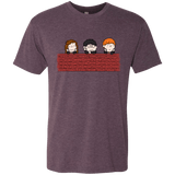 T-Shirts Vintage Purple / S Brick Wall Men's Triblend T-Shirt