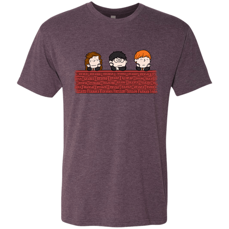 T-Shirts Vintage Purple / S Brick Wall Men's Triblend T-Shirt