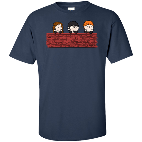 T-Shirts Navy / XLT Brick Wall Tall T-Shirt