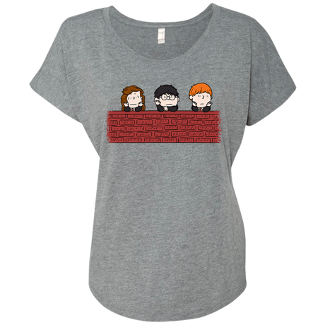 T-Shirts Premium Heather / X-Small Brick Wall Triblend Dolman Sleeve