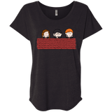 T-Shirts Vintage Black / X-Small Brick Wall Triblend Dolman Sleeve