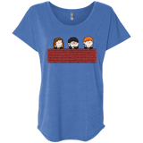 T-Shirts Vintage Royal / X-Small Brick Wall Triblend Dolman Sleeve