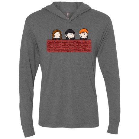 T-Shirts Premium Heather / X-Small Brick Wall Triblend Long Sleeve Hoodie Tee