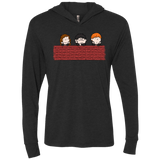 T-Shirts Vintage Black / X-Small Brick Wall Triblend Long Sleeve Hoodie Tee