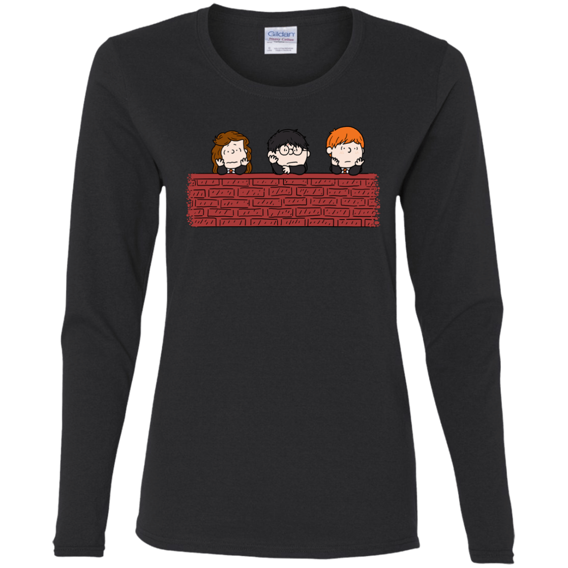 T-Shirts Black / S Brick Wall Women's Long Sleeve T-Shirt