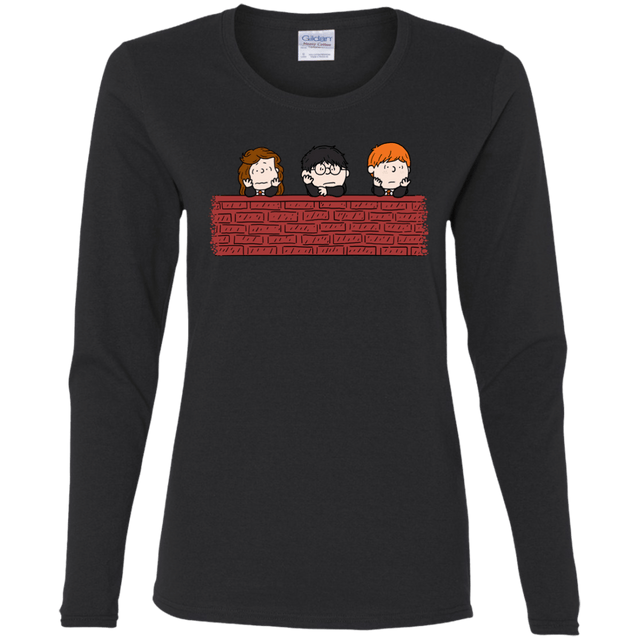 T-Shirts Black / S Brick Wall Women's Long Sleeve T-Shirt