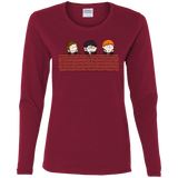 T-Shirts Cardinal / S Brick Wall Women's Long Sleeve T-Shirt