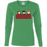 T-Shirts Irish Green / S Brick Wall Women's Long Sleeve T-Shirt