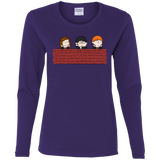 T-Shirts Purple / S Brick Wall Women's Long Sleeve T-Shirt