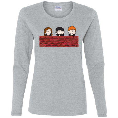 T-Shirts Sport Grey / S Brick Wall Women's Long Sleeve T-Shirt