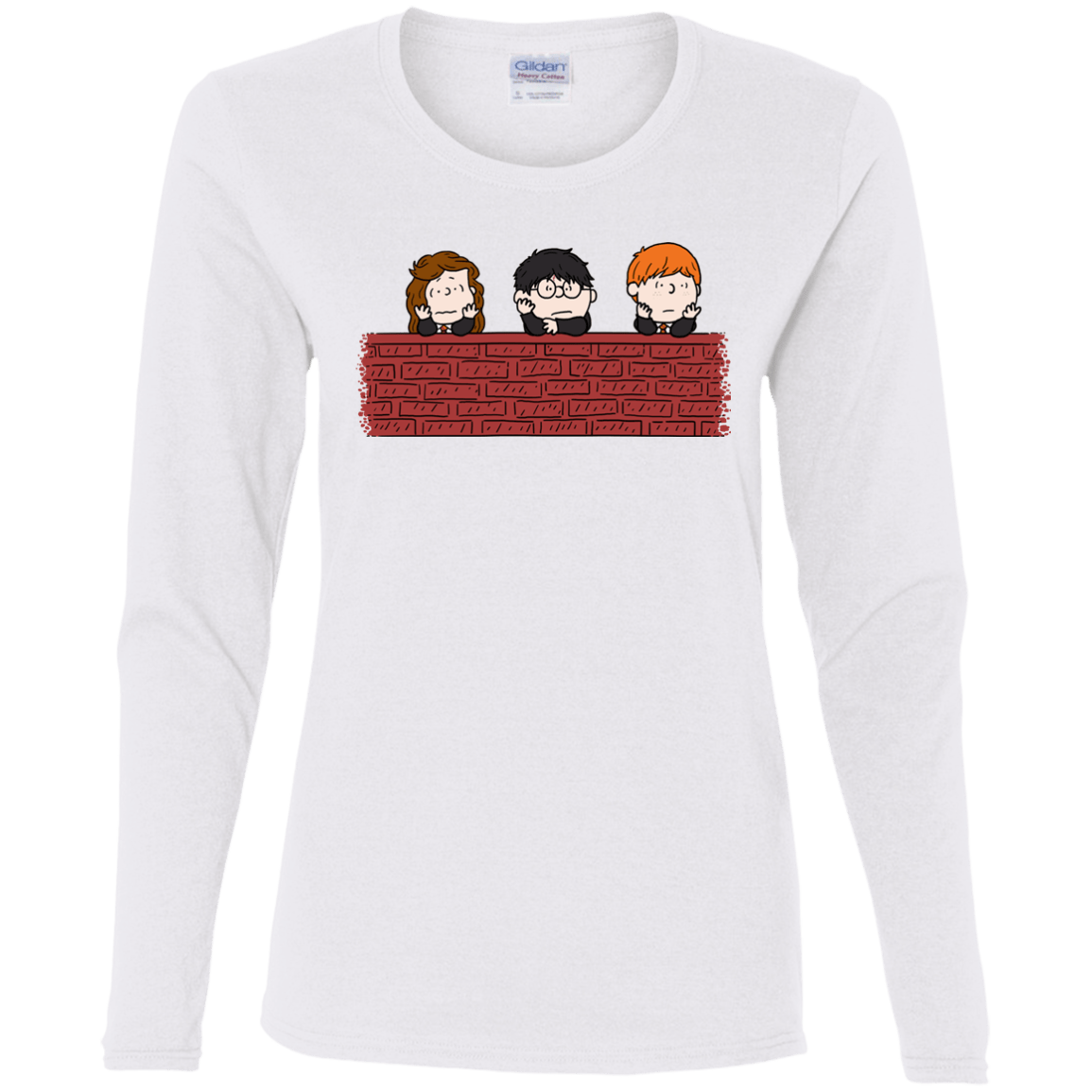 T-Shirts White / S Brick Wall Women's Long Sleeve T-Shirt