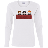 T-Shirts White / S Brick Wall Women's Long Sleeve T-Shirt