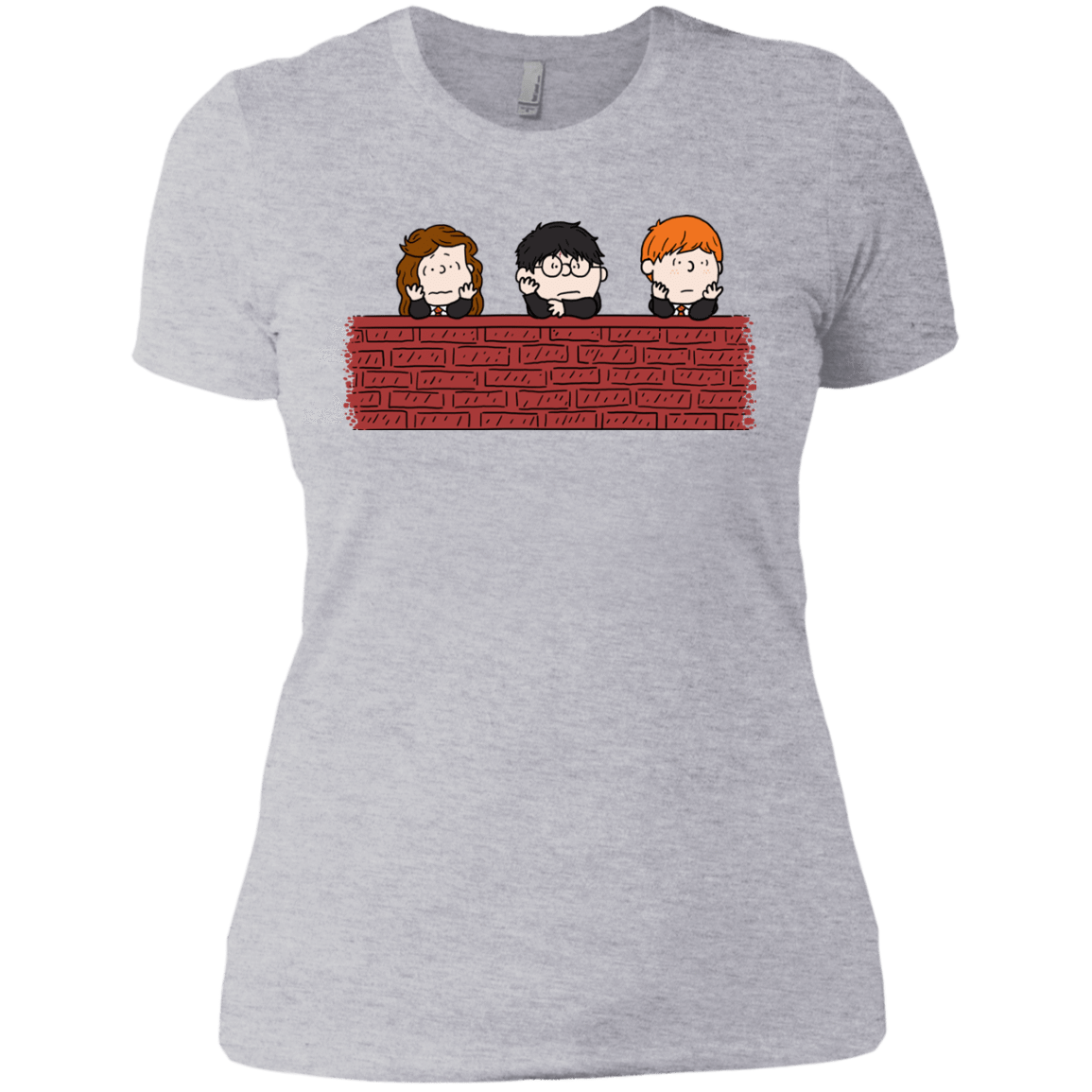 T-Shirts Heather Grey / X-Small Brick Wall Women's Premium T-Shirt