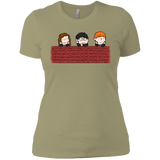 T-Shirts Light Olive / X-Small Brick Wall Women's Premium T-Shirt