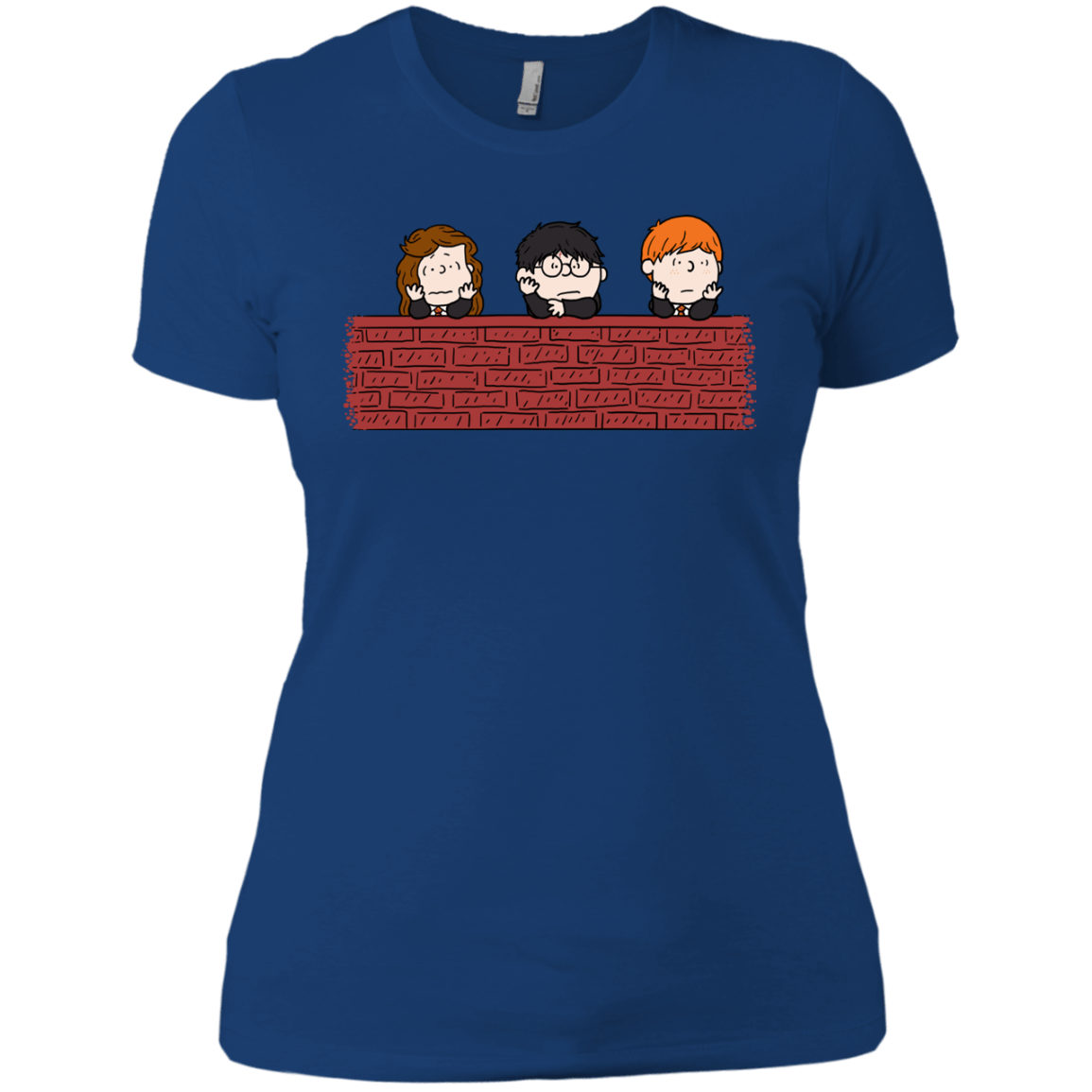 T-Shirts Royal / X-Small Brick Wall Women's Premium T-Shirt