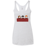 T-Shirts Heather White / X-Small Brick Wall Women's Triblend Racerback Tank