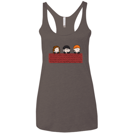 T-Shirts Macchiato / X-Small Brick Wall Women's Triblend Racerback Tank