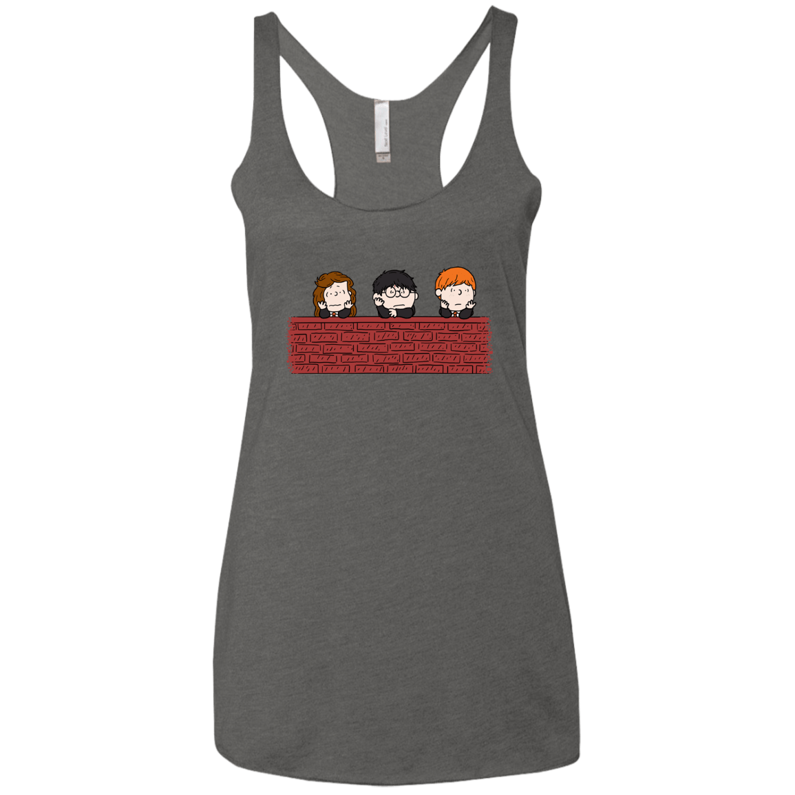 T-Shirts Premium Heather / X-Small Brick Wall Women's Triblend Racerback Tank