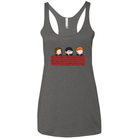 T-Shirts Premium Heather / X-Small Brick Wall Women's Triblend Racerback Tank
