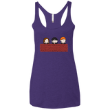 T-Shirts Purple Rush / X-Small Brick Wall Women's Triblend Racerback Tank